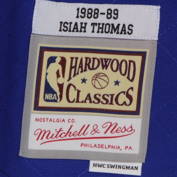 Isaiah Thomas Mens' Detroit Pistons NBA 75th Anniversary Mitchell & Ness Jersey - Picture 6 of 9